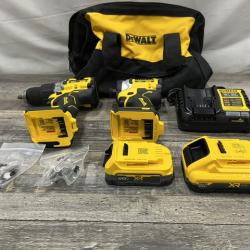 AS-IS DEWALT 20V XR Lithium-Ion Cordless 2-Tool Combo Kit