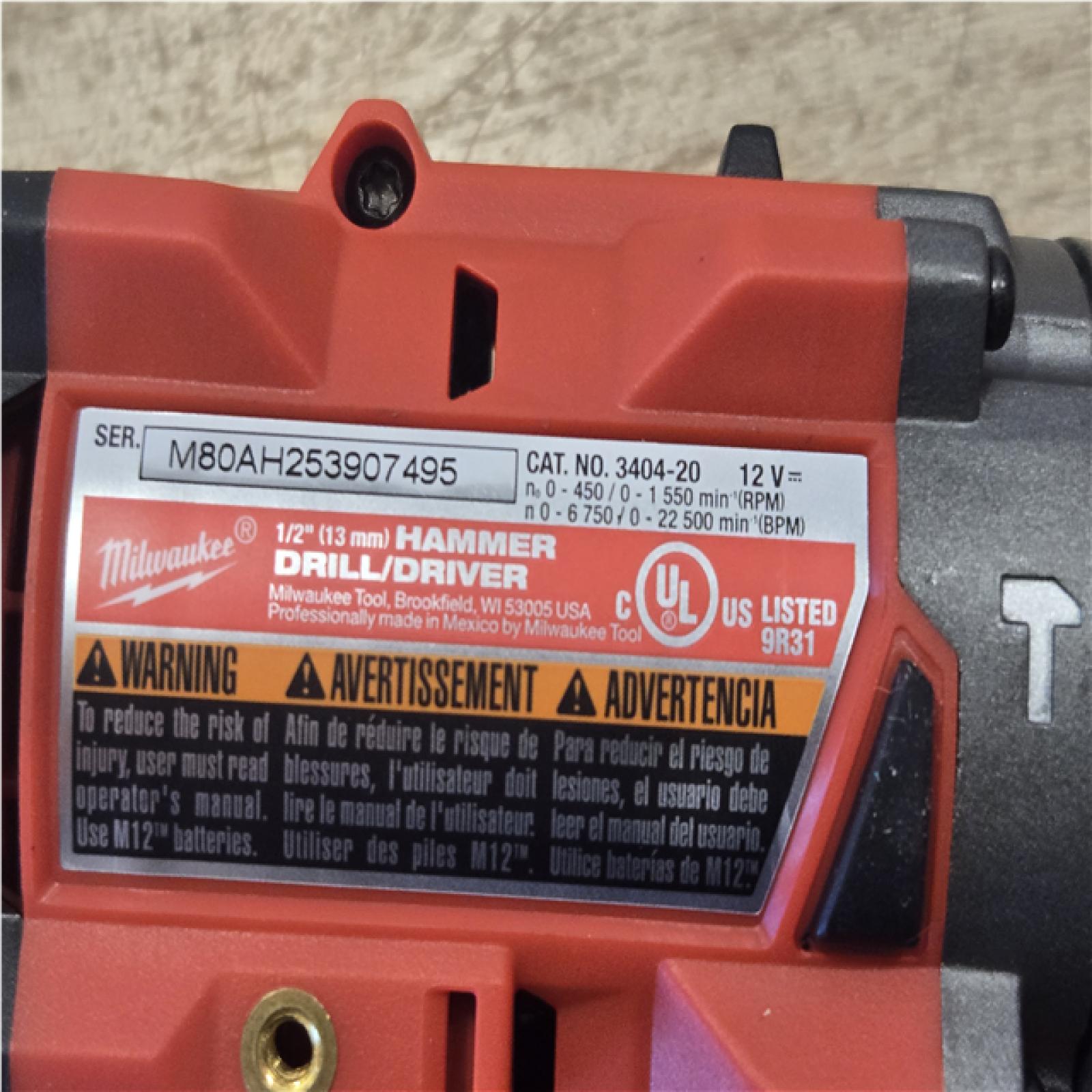 AS-IS Milwaukee FUEL 12-Volt Lithium-Ion Brushless Cordless Hammer Drill and Impact Driver Combo Kit