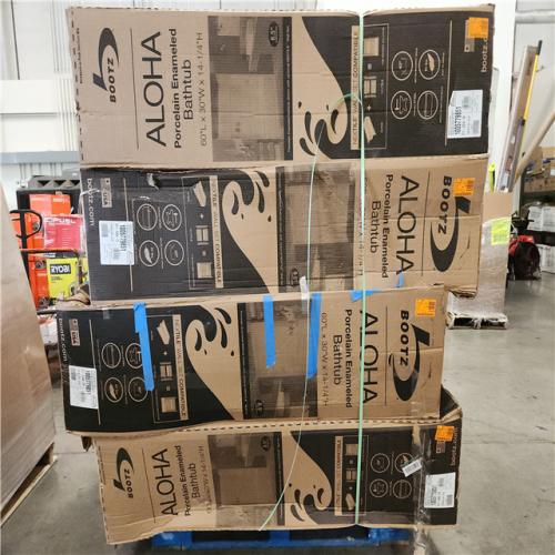 Phoenix Location Bootz Industries Aloha 60 in. x 30 in. Soaking Bathtub with Right Drain in White (4 Tubs)