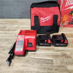 HOUSTON LOCATION - AS-IS Milwaukee 18V Lithium-Ion Cordless Drill Driver/Impact Driver Combo Kit