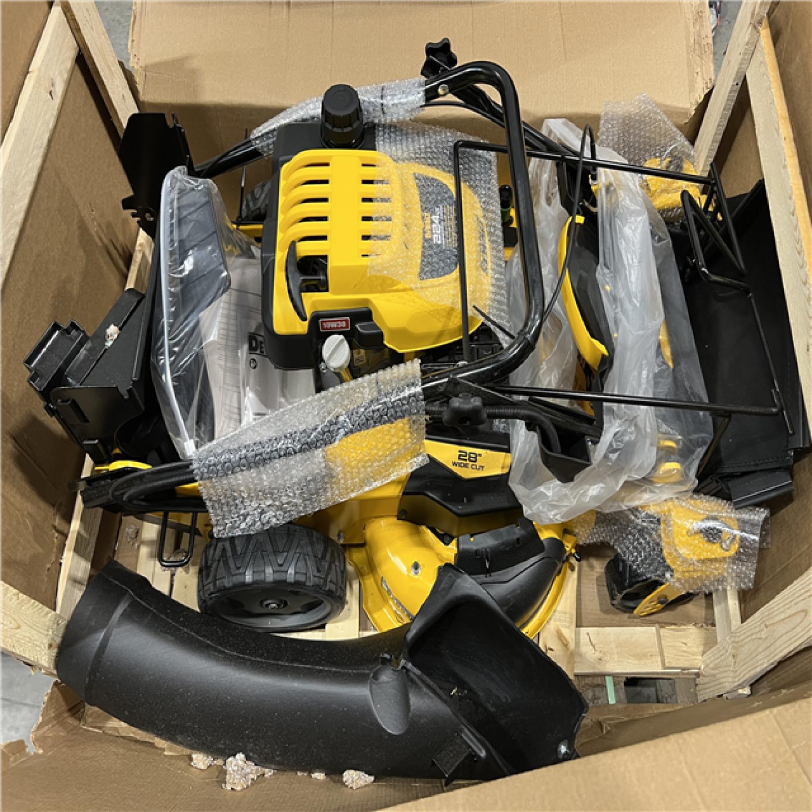 DALLAS LOCATION - DEWALT 28 in. 224cc E-GOV Engine 3-in-1 Gas RWD Self-Propelled Lawn Mower with High Rear Wheels