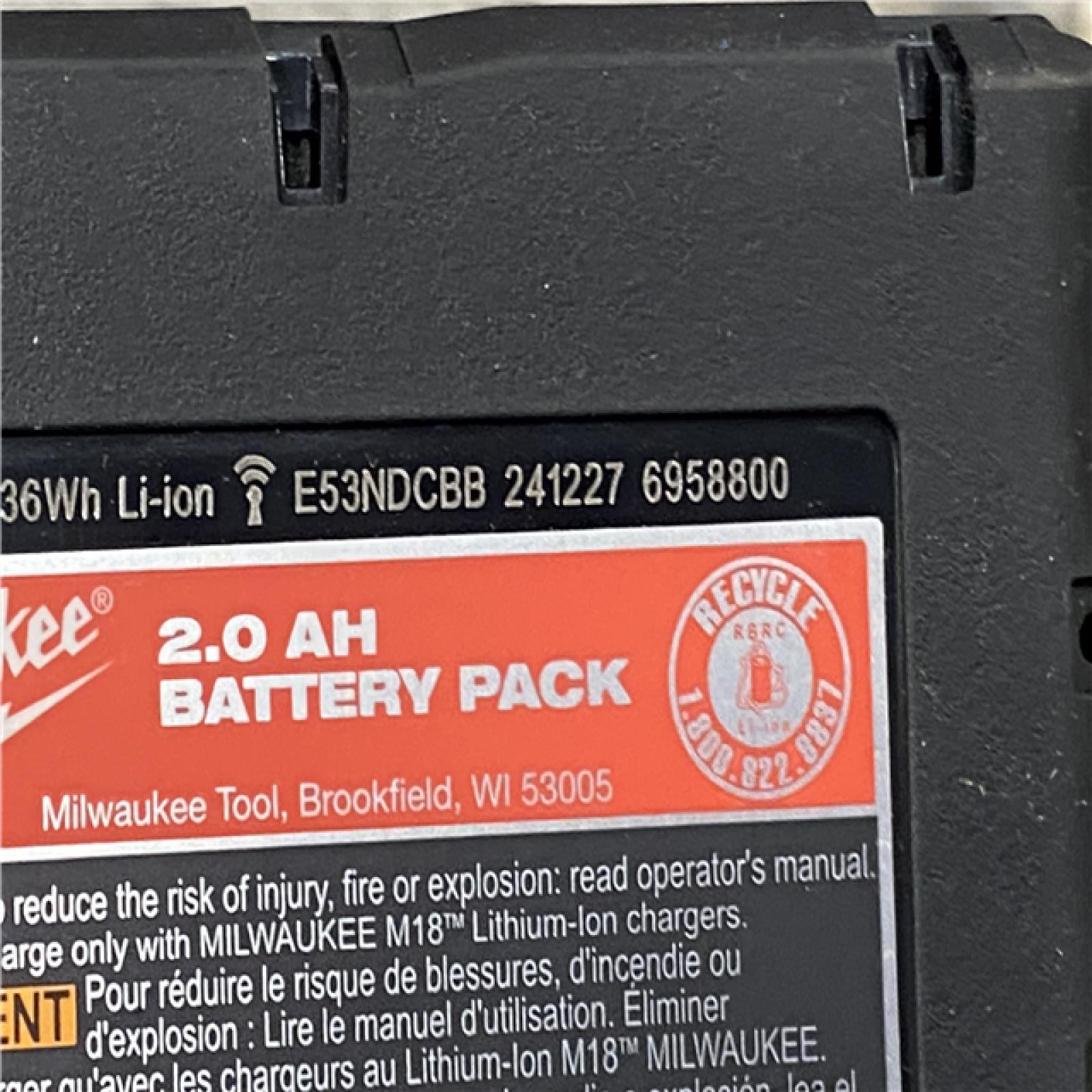 AS-IS Milwaukee 18V Lithium-Ion Brushless Cordless Compact Drill/Impact Combo Kit