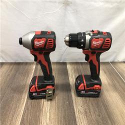 AS-IS Milwaukee 18V Lithium-Ion Cordless Drill Driver/Impact Driver Combo Kit