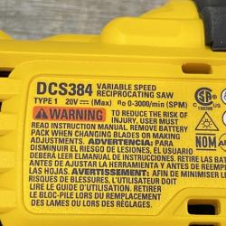 AS-IS DEWALT 20-Volt XR Cordless Reciprocating Saw (Tool Only)