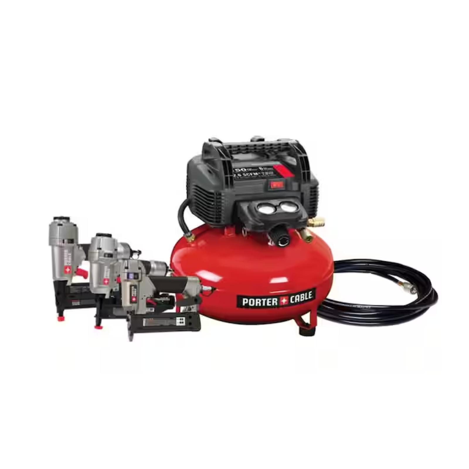 Dallas BOSTITCH 6 Gal. Portable Electric Air Compressor with 16-Gauge  18-Gauge and 23-Gauge Nailer 3 Tool Combo Kit