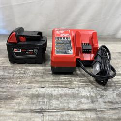 AS-IS Milwaukee 18-Volt Lithium-Ion XC Starter Kit with One 5.0Ah Battery and Charger