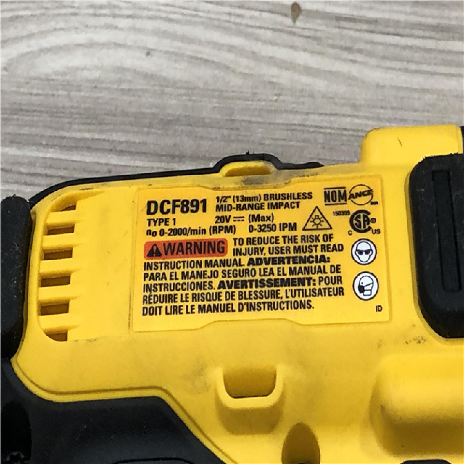 AS-IS DeWalt 20V MAX 1/2 in. Cordless Mid-Range Impact Wrench (Tool-Only)