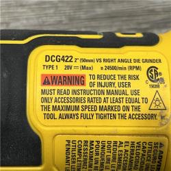AS-IS DEWALT Atomic 20V MAX Cordless Right Angle Die Grinder (Tool Only)