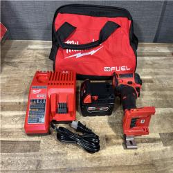 Houston Location AS-IS Milwaukee FUEL SURGE 18V Lithium-Ion Brushless Cordless 1/4 in. Hex Impact Driver Kit and Battery with Charger