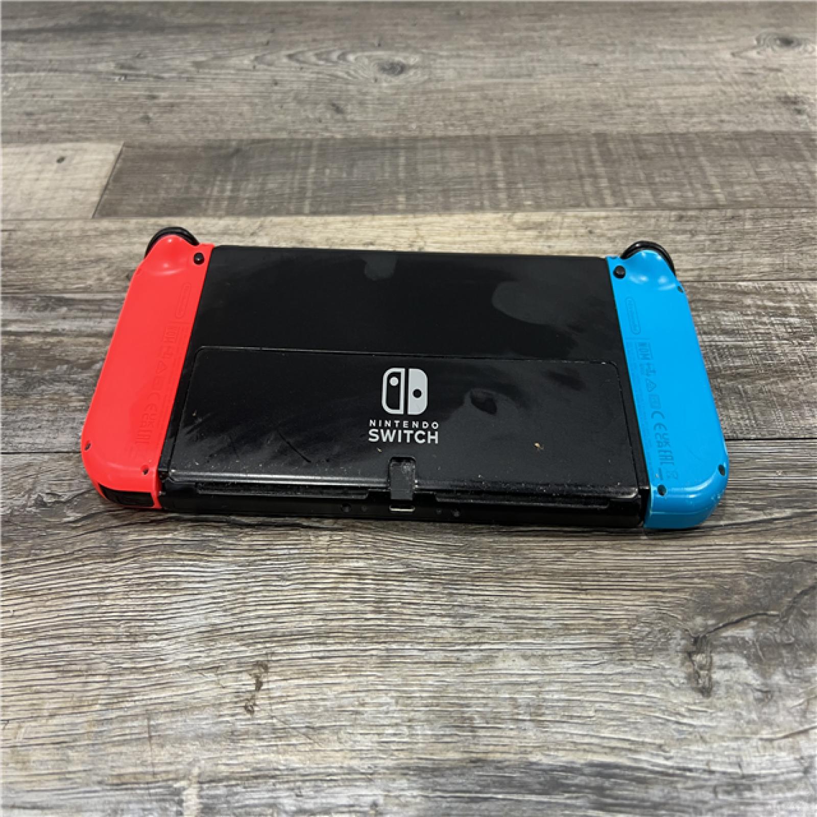 AS-IS Nintendo Switch -Neon Blue Joy-Con & Neon Red