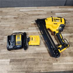 HOUSTON LOCATION - AS - IS DEWALT 20V MAX XR Lithium-Ion Cordless 2-1/2 in. 15-Gauge Finish Nailer Kit