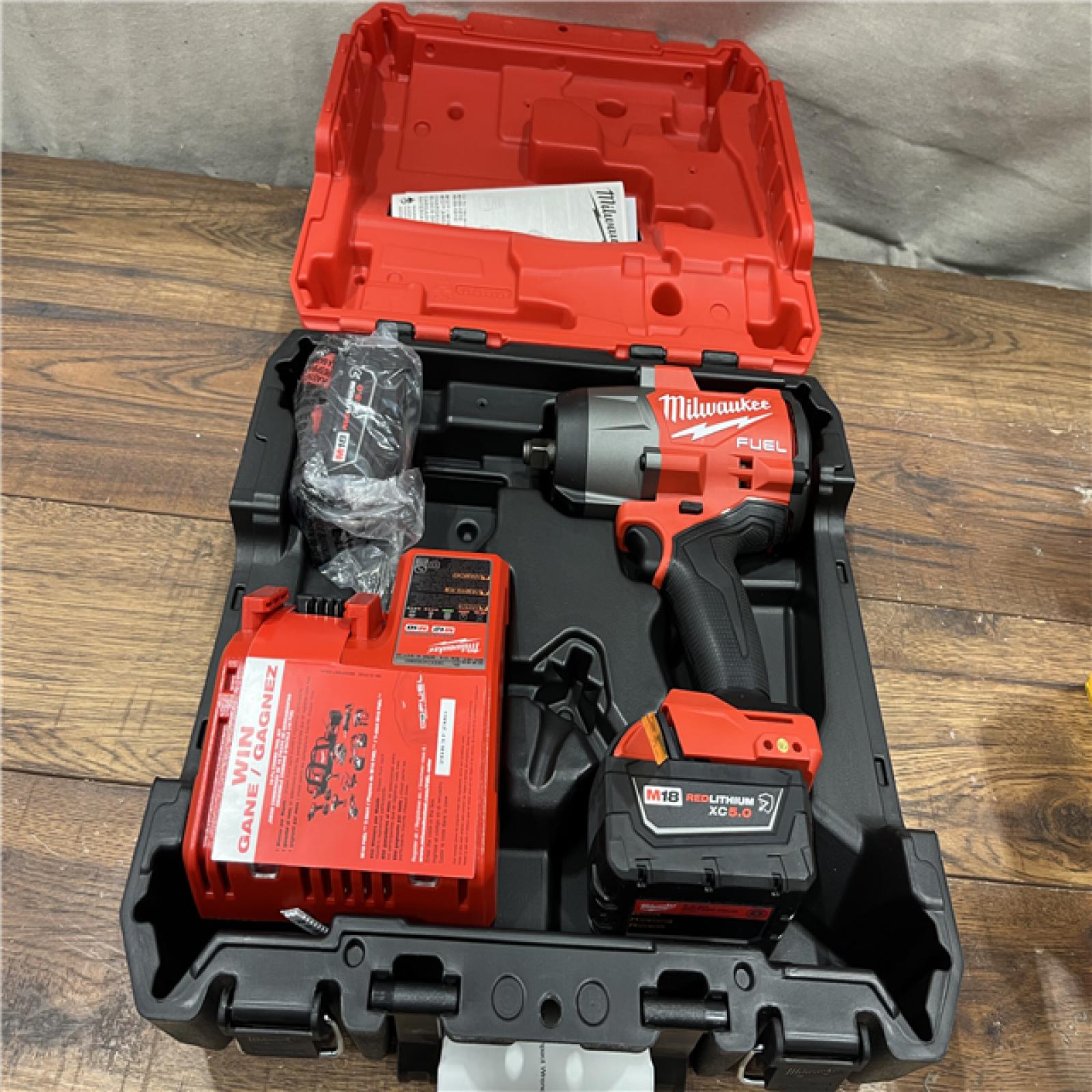 AS-IS Milwaukee M18 FUEL 1/2 in. Cordless Brushless High Torque Impact Wrench Kit (Battery & Charger)