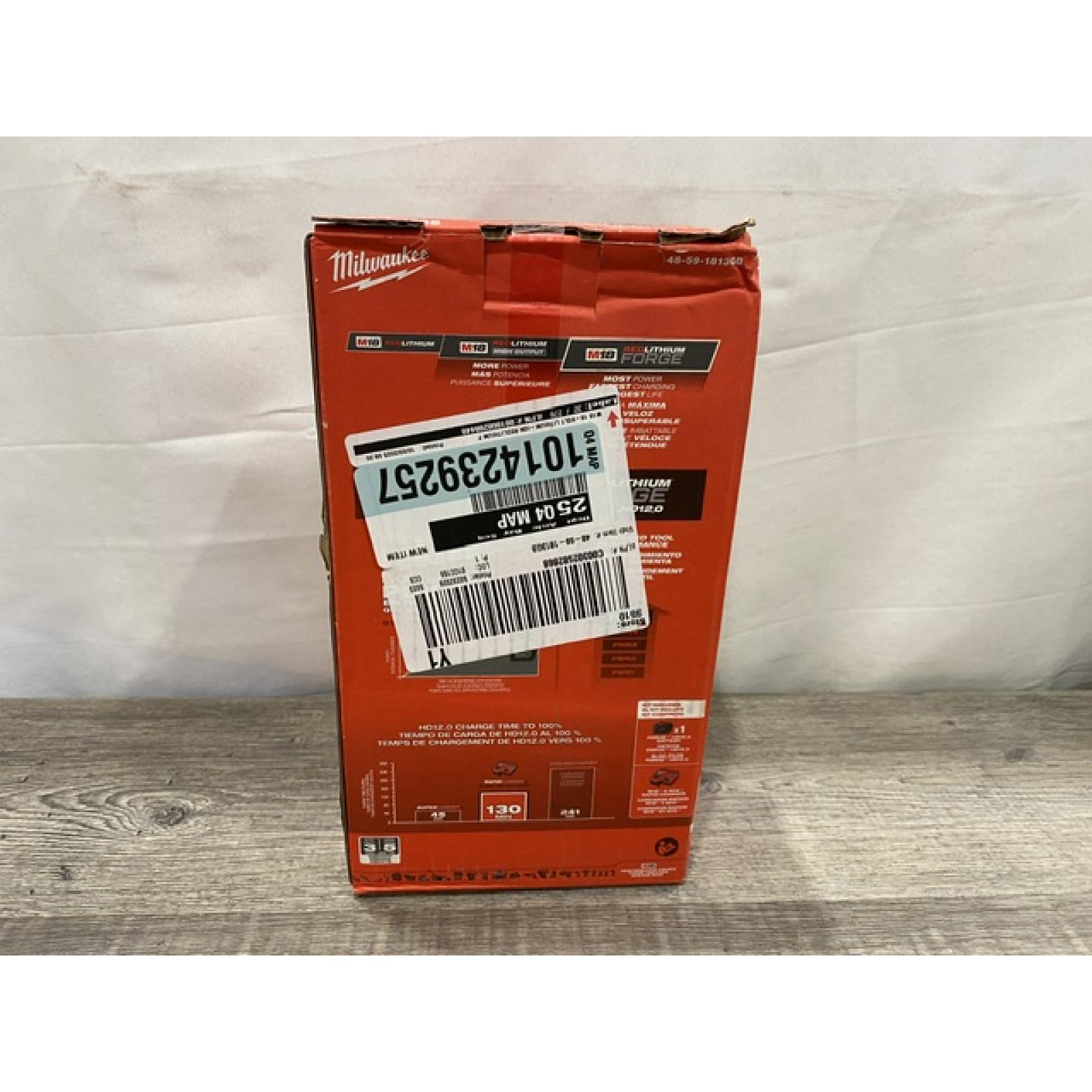 NEW - Milwaukee 18-Volt Lithium-Ion REDLITHIUM FORGE Starter Kit with 12. 0Ah Battery and Charger