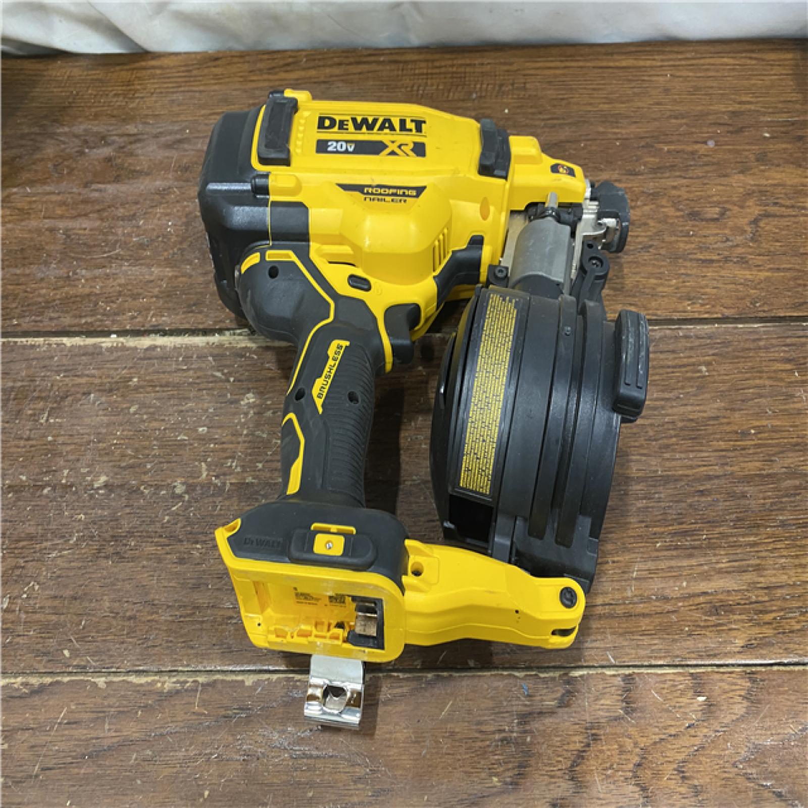 AS-IS DeWalt DCN45RNB 20V Max 15 Degree Cordless Coil Roofing Nailer (Tool Only)