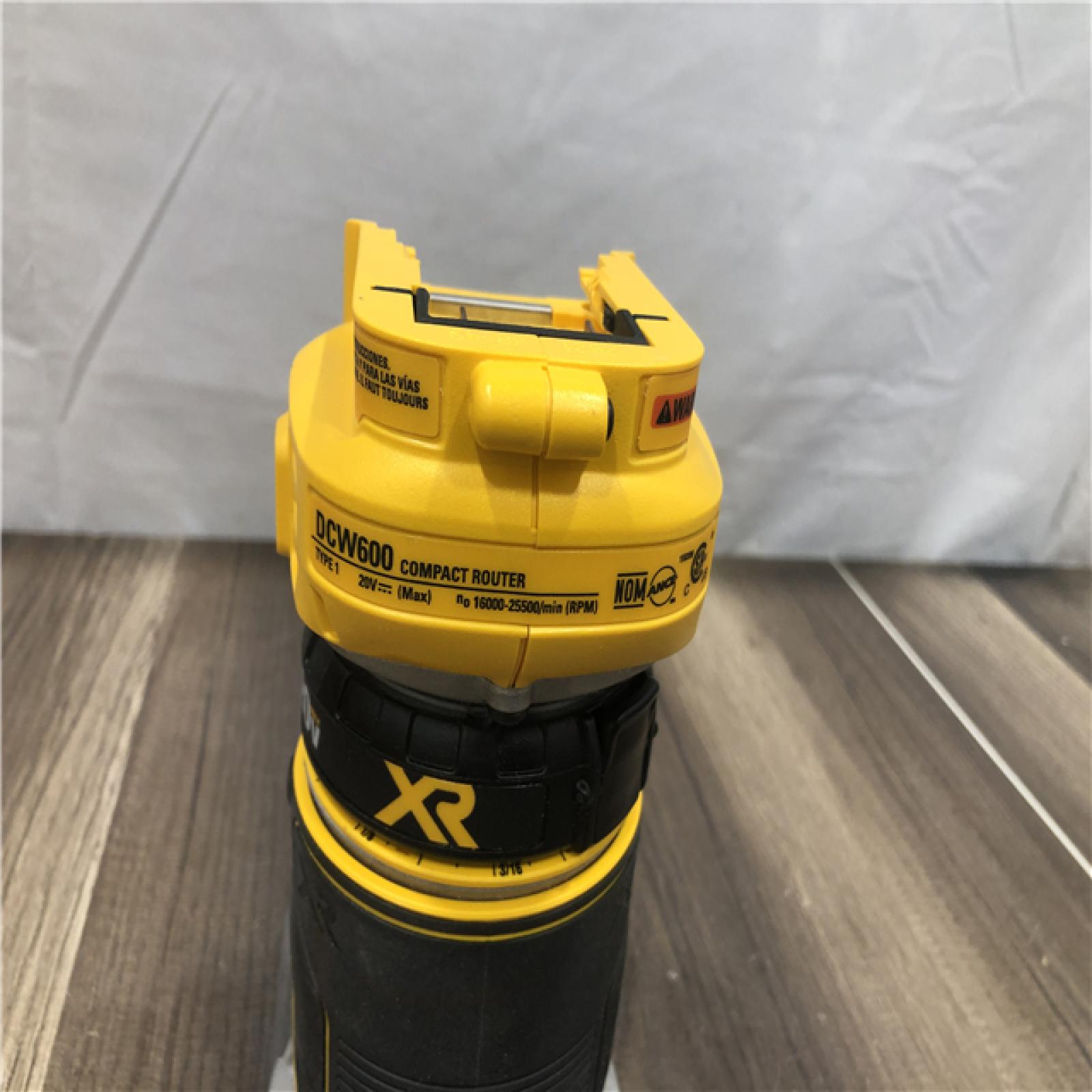 AS-IS DEWALT 20V MAX XR Cordless Brushless Fixed Base Compact Router (Tool Only)