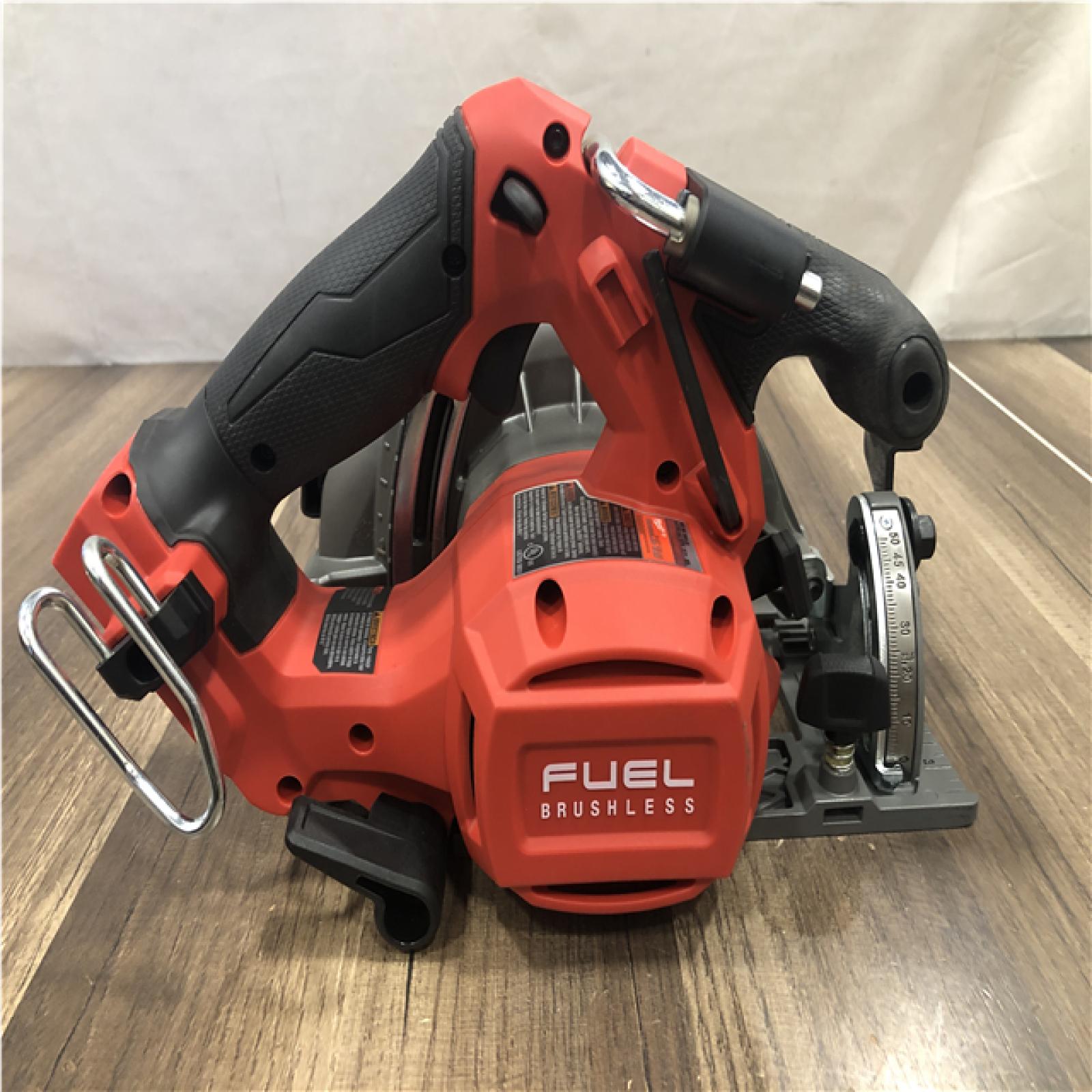 AS-IS Milwaukee FUEL 18V Lithium-Ion Brushless Cordless 6-1/2 in. Circular Saw (Tool-Only)
