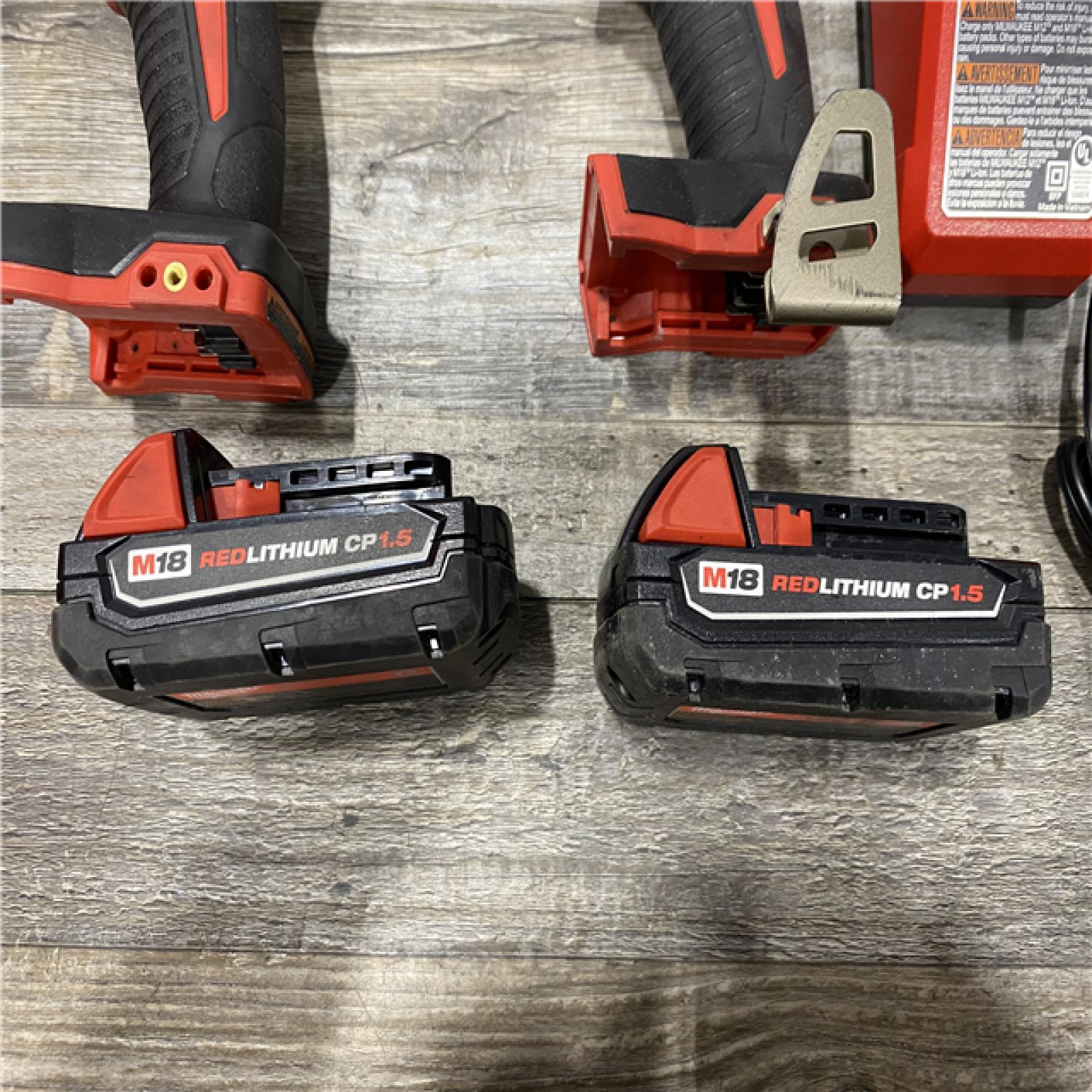 AS-IS Milwaukee 18V Cordless Brushed 2-Tool Drill/Driver and Impact Driver Kit