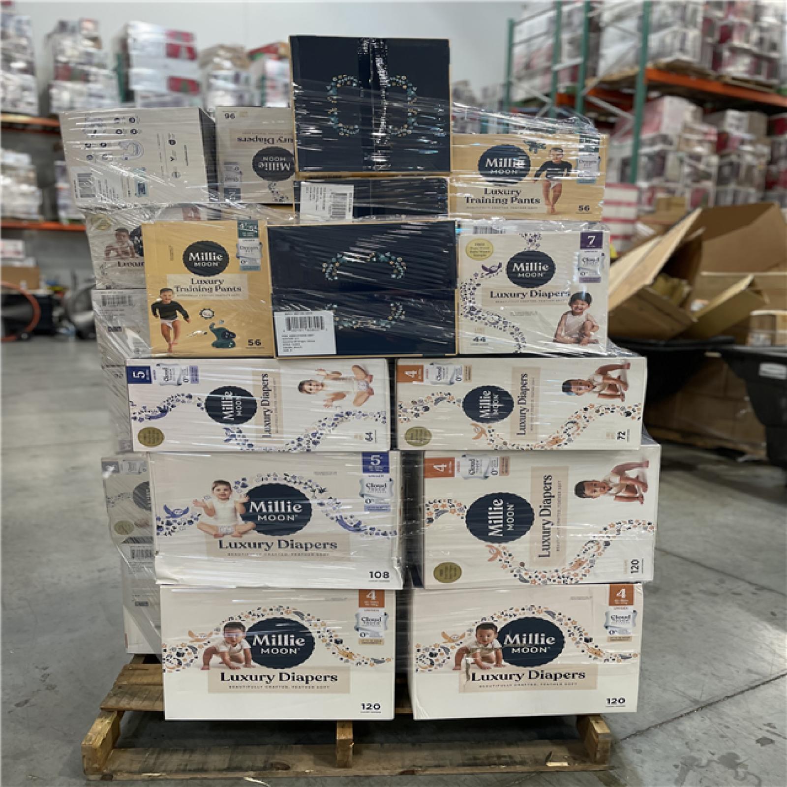 DALLAS LOCATION - BULLSEYE MIXED DIAPERS PALLET-(50 UNITS)