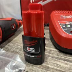 AS-IS Milwaukee 12V Lithium-Ion Cordless Brushless Rotary Tool Kit