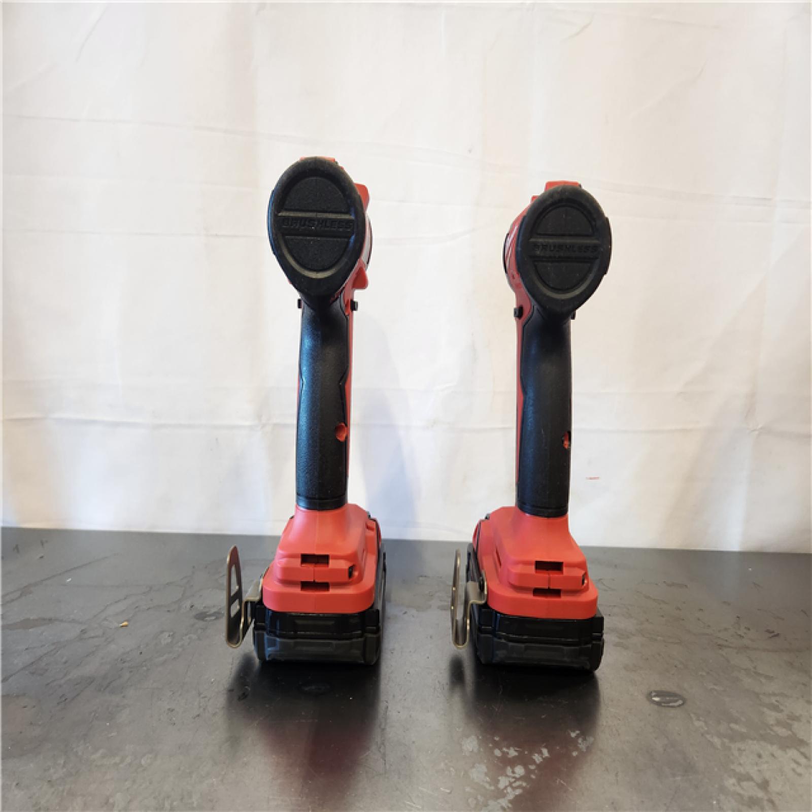 AS-IS- Milwaukee 18V Lithium-Ion Brushless Cordless Compact Drill/Impact Combo Kit