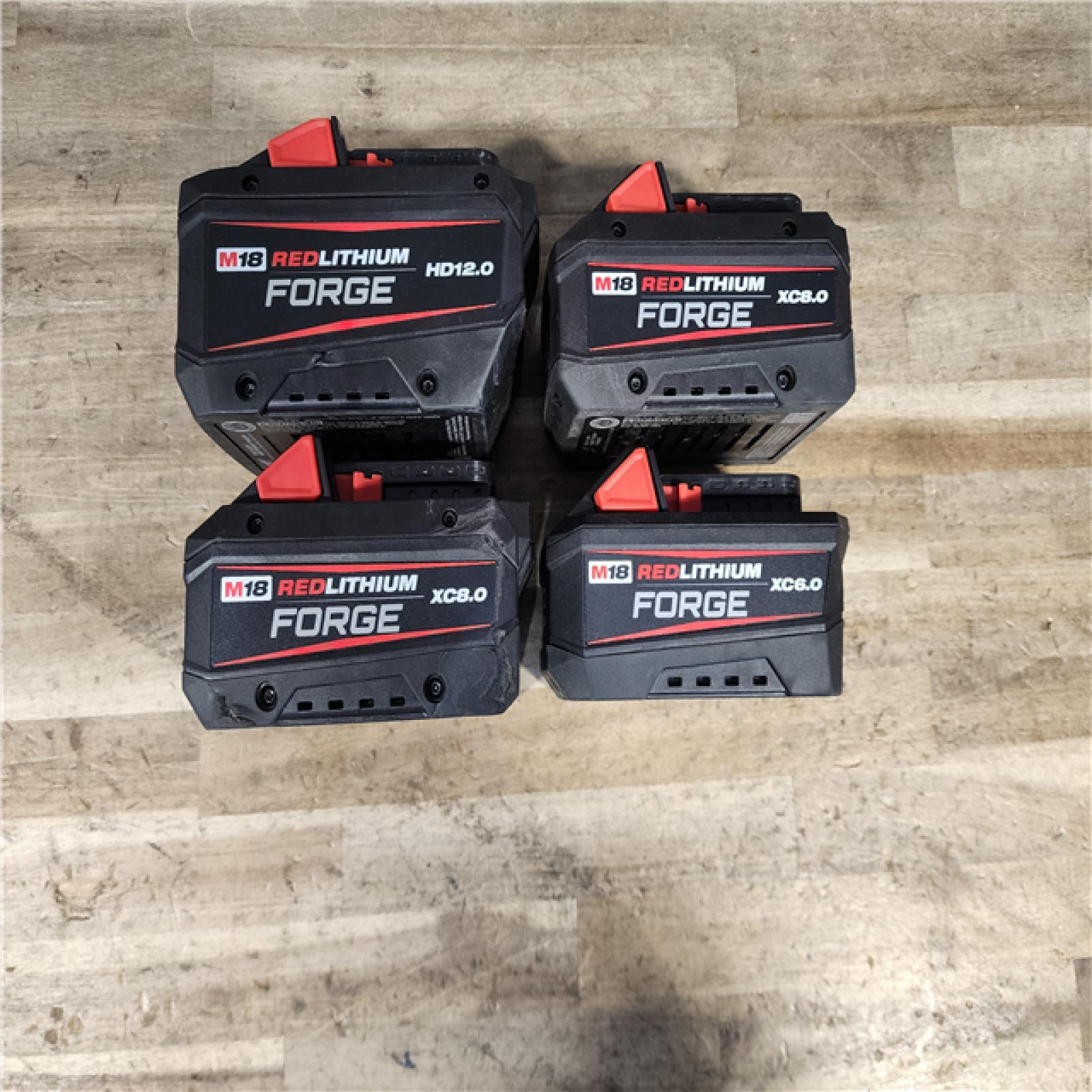 HOUSTON LOCATION - AS-IS MILWAUKEE FORGE BATTERY PACK QTY - 4