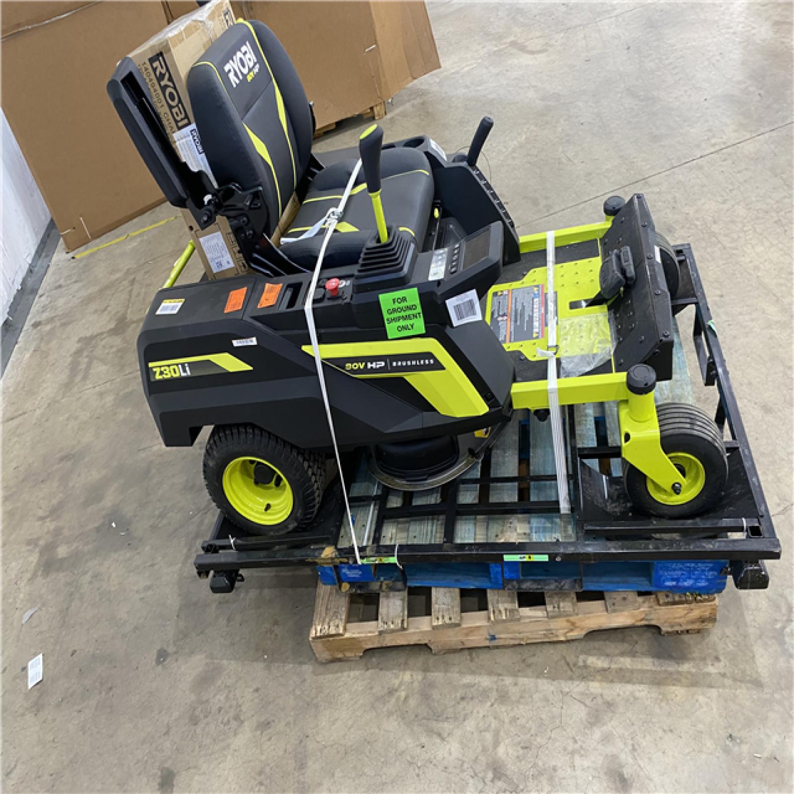 Houston Location - AS-IS Ryobi Z30 Li riding mower
