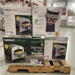 DALLAS LOCATION- CUISINART OUTDOORS 3-In-1 Propane Tank Griddle and Grill Outdoor Pizza Oven PALLET-(5 UNITS)