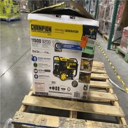 Dallas Location - As-Is Champion Power Equipment 11 500/9200-Watt Fuel Portable Generator