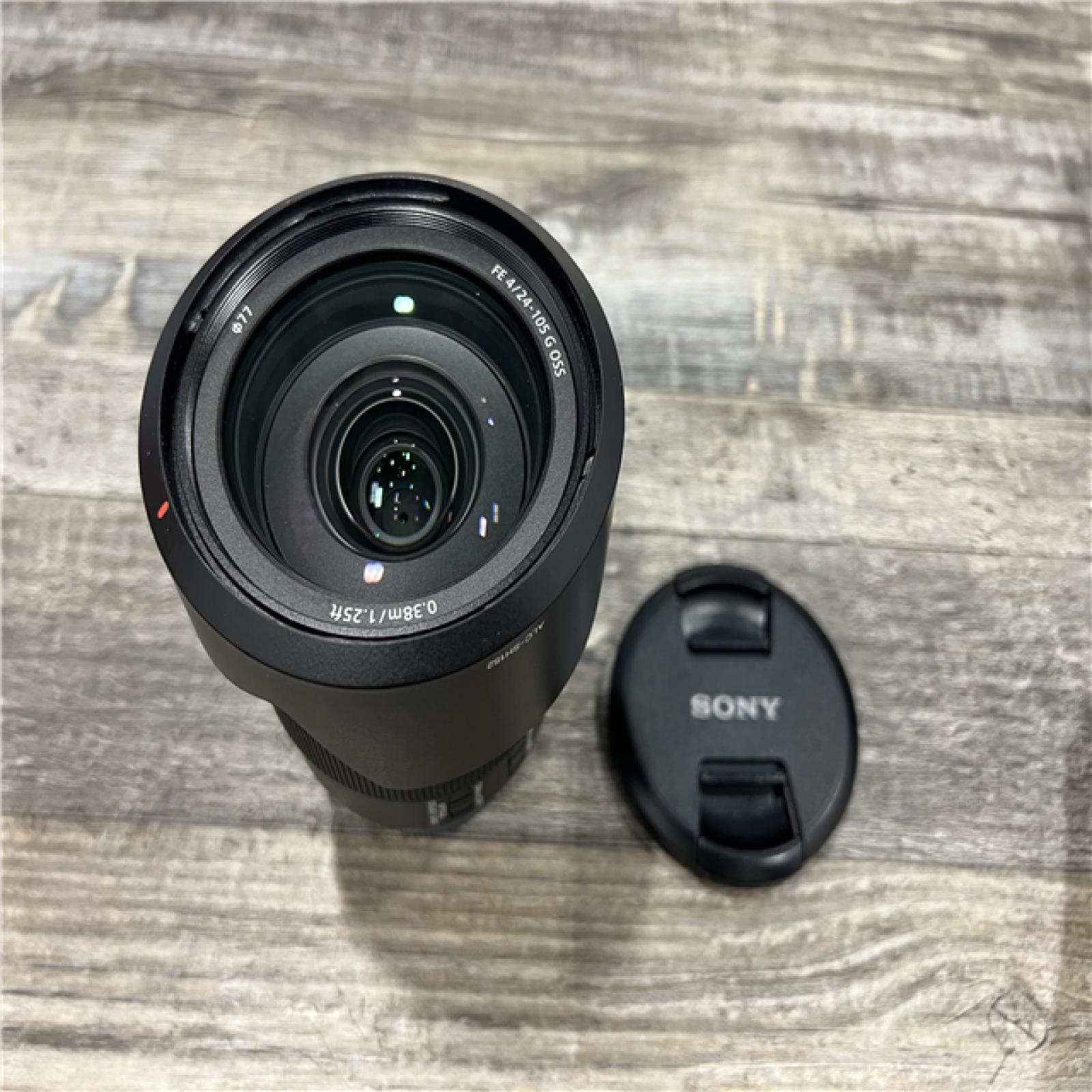 AS-IS Sony - G 24-105mm f/4 G OSS Standard Zoom Lens for E-mount Cameras - Black