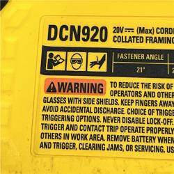 AS-IS DEWALT 20-Volt 21° Cordless Framing Nailer (Tool-Only)