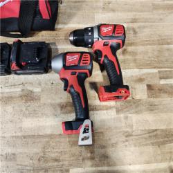 HOUSTON LOCATION - AS - IS Milwaukee 18V Lithium-Ion Cordless Drill Driver/Impact Driver Combo Kit