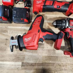 HOUSTON LOCATION - AS-IS MILWAUKEE 5 TOOL COMBO KIT W/ (2) BATTERY & CHARGER