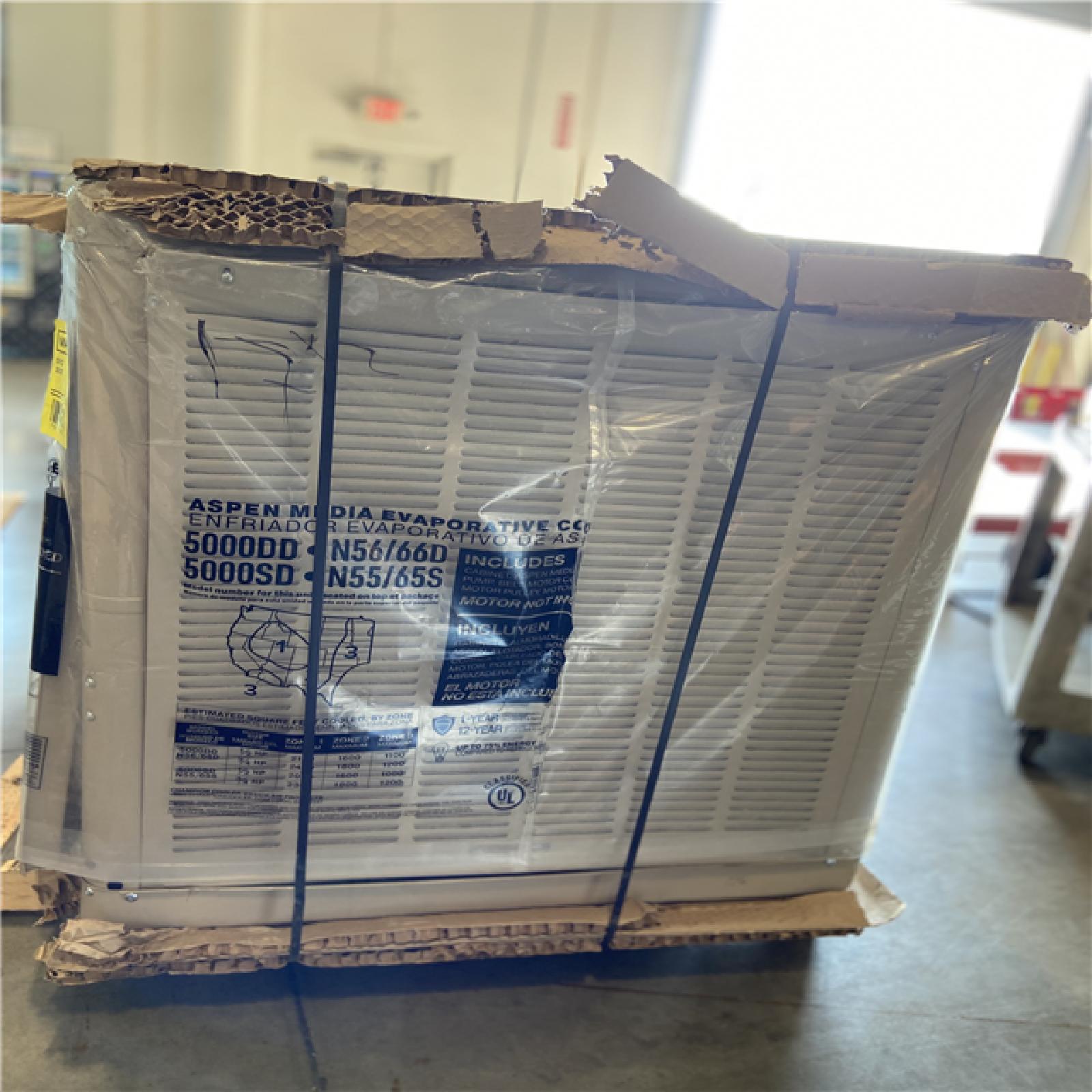 DALLAS LOCATION - ESSICK AIR Ducted Evaporative Cooler: 1,200 sq ft – 1,600 sq ft, 42 7/16 in x 39 in x 39 in