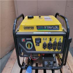 CALIFORNIA AS-IS CHAMPION 11 500/9 200-WATT ELETRIC START TRI-FUEL PORTABLE GENERATOR