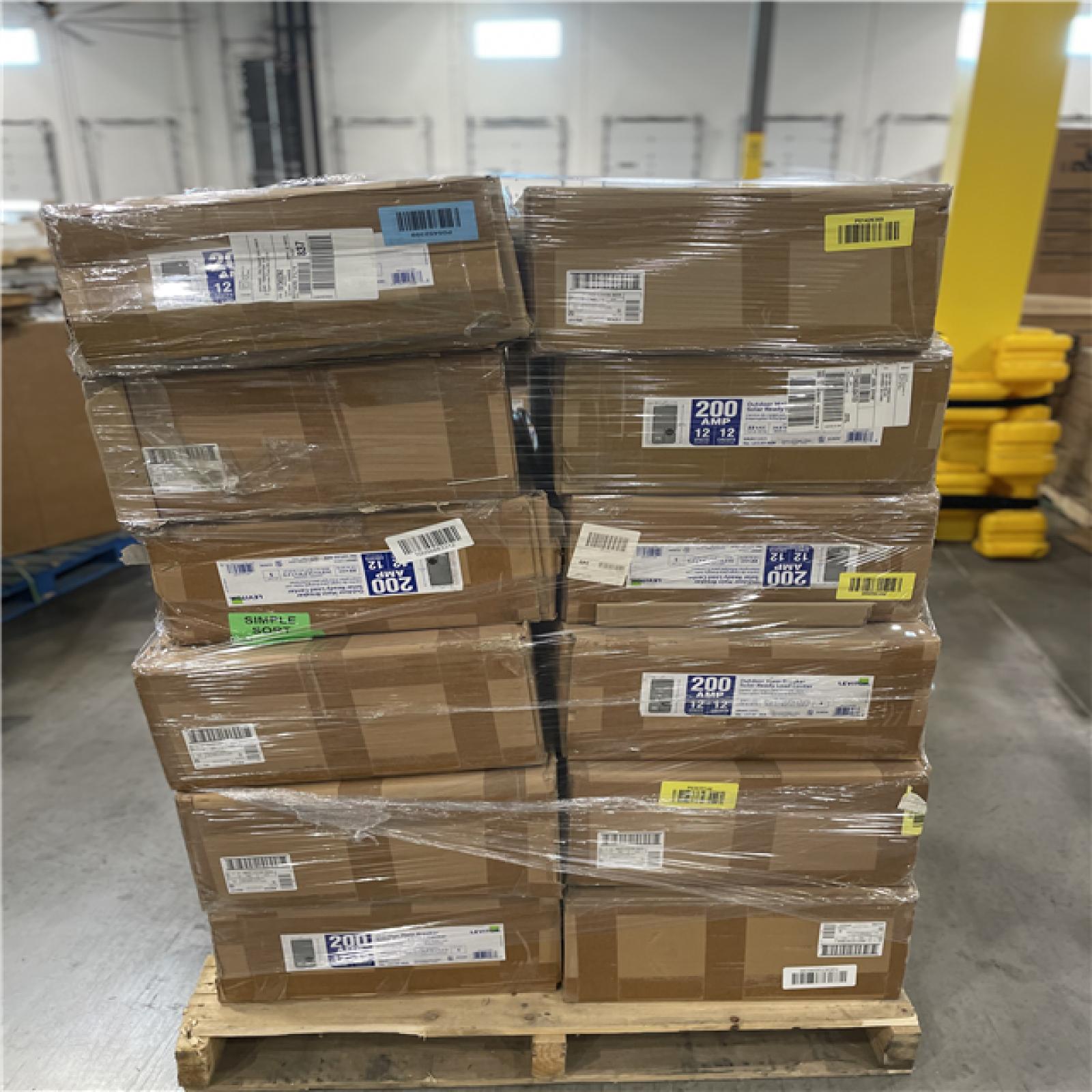 DALLAS LOCATION- Leviton 200 Amp 12-Space 12-Circuit Outdoor All-In-One Meter PALLET (12 UNITS)