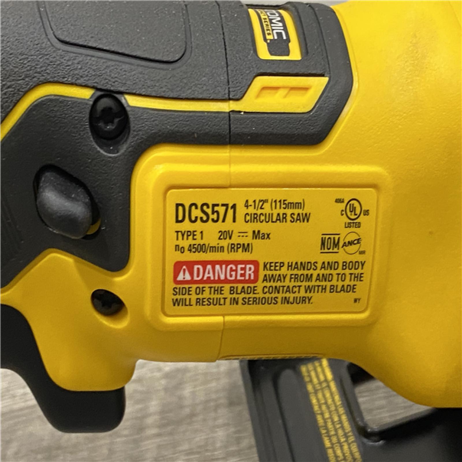 AS-IS DEWALT ATOMIC 20V MAX Cordless Brushless 4-1/2 in. Circular Saw (Tool Only)