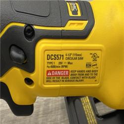 AS-IS DEWALT ATOMIC 20V MAX Cordless Brushless 4-1/2 in. Circular Saw (Tool Only)