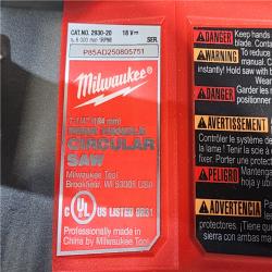 HOUSTON LOCATION - AS-IS MILWAUKEE 7-1/4 REAR HANDLE CIRCULAR SAW