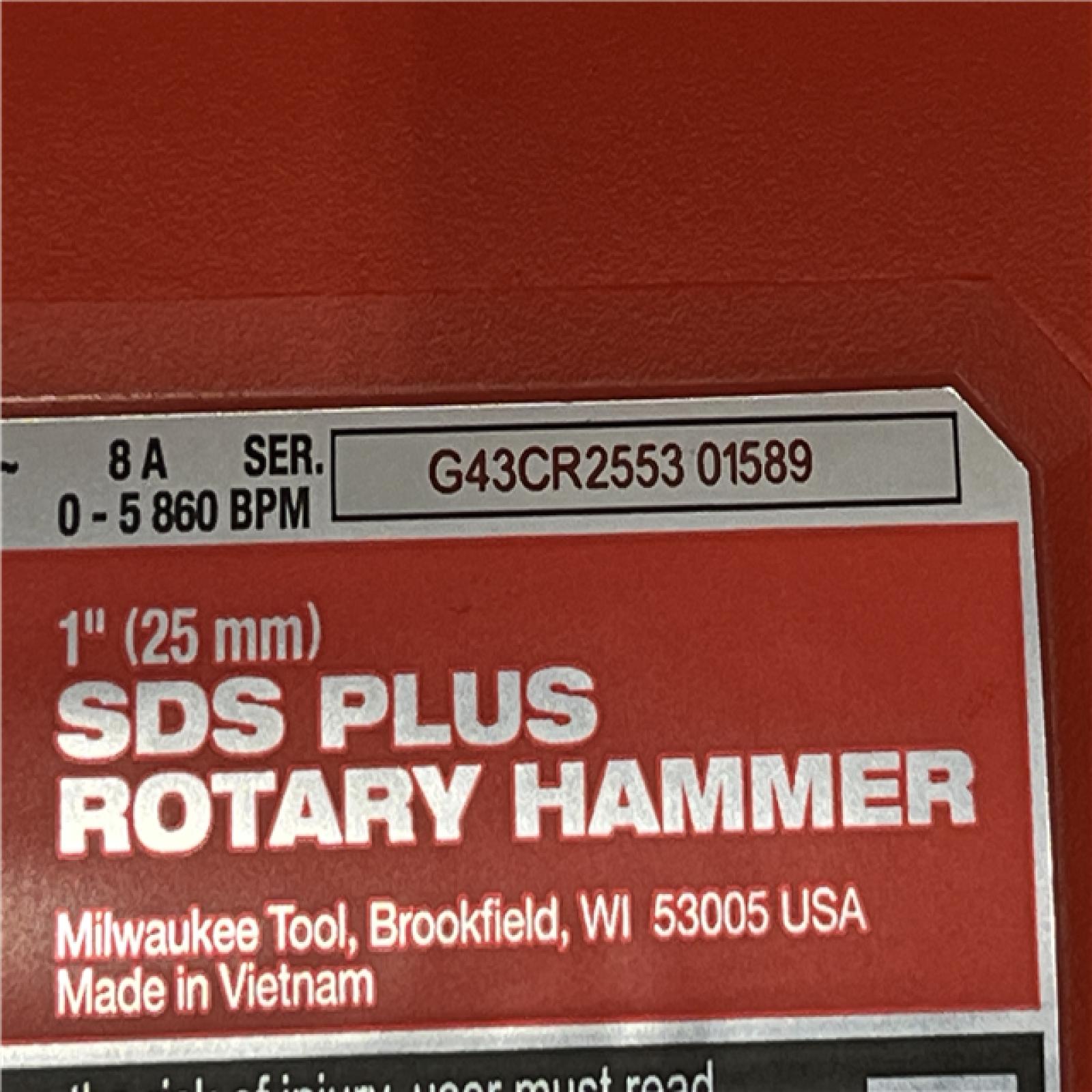 AS-IS Milwaukee 8 Amp Corded 1 in. SDS D-Handle Rotary Hammer