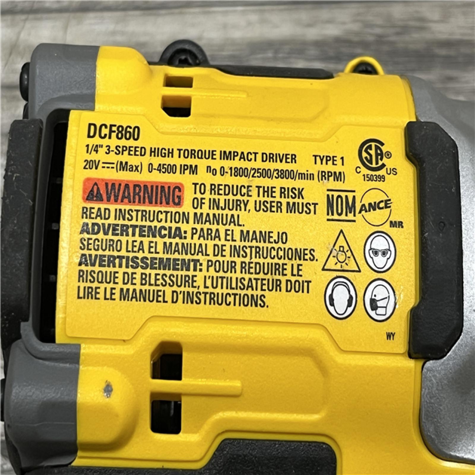 AS-IS DEWALT 20V MAX XR Cordless Impact Driver (Tool Only)