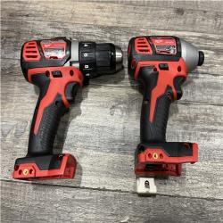 AS-IS Milwaukee 18V Lithium-Ion Cordless Drill Driver/Impact Driver Combo Kit