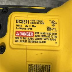 AS-IS DEWALT ATOMIC 20V MAX Cordless Brushless 4-1/2 in. Circular Saw (Tool Only)