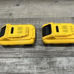 AS-IS DEWALT 20V MAX Compact Lithium-Ion 3.0Ah Battery Pack (2 Pack)