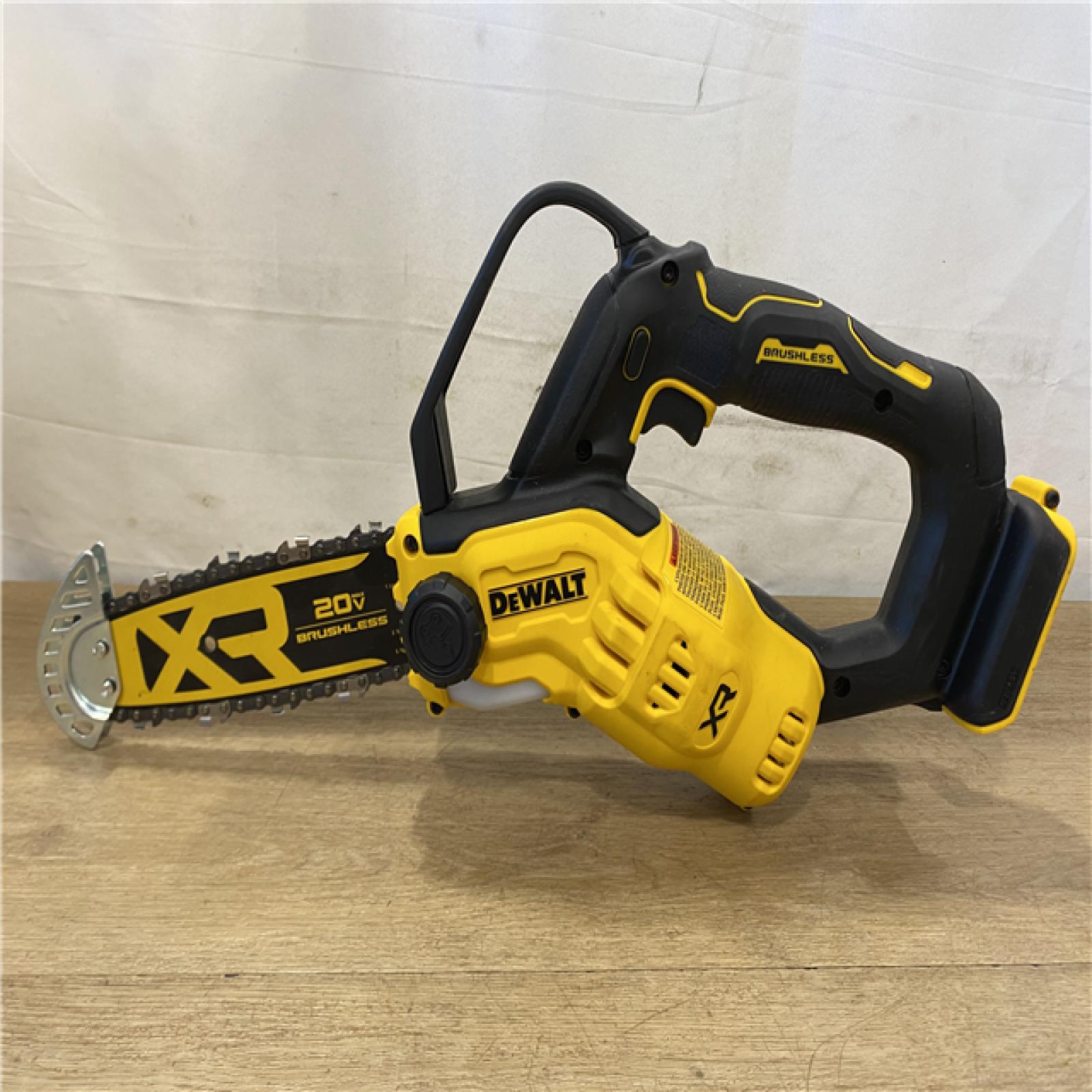 AS-IS DEWALT 20V MAX 8 in. Brushless Cordless Battery Powered Pruning Chainsaw (Tool Only)