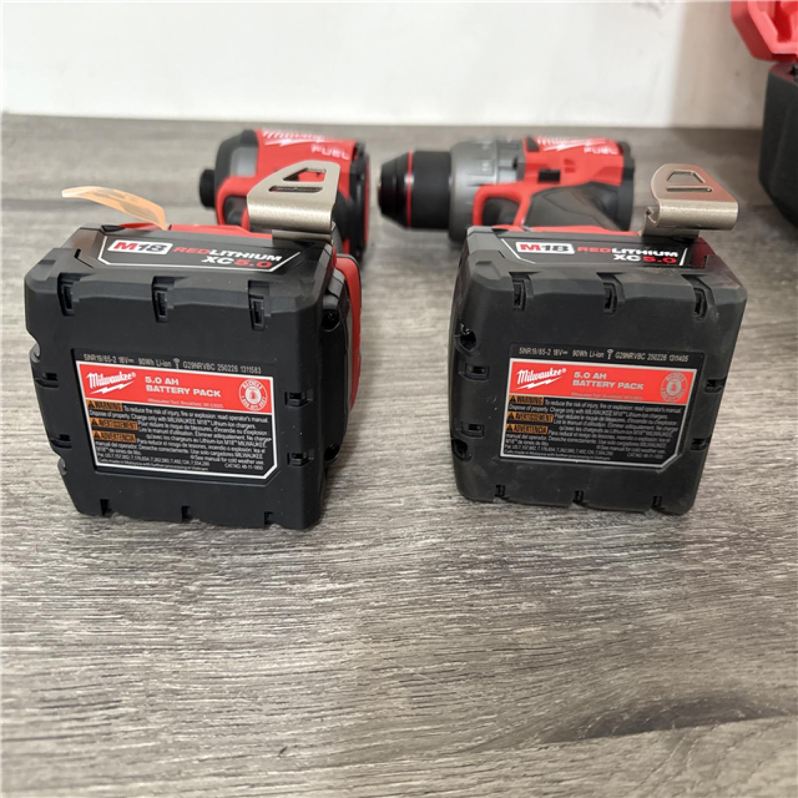 CALIFORNIA NEW Milwaukee M18 2-Tool Combo Kit  Includes (2) Batteries  Charger and Hard Case