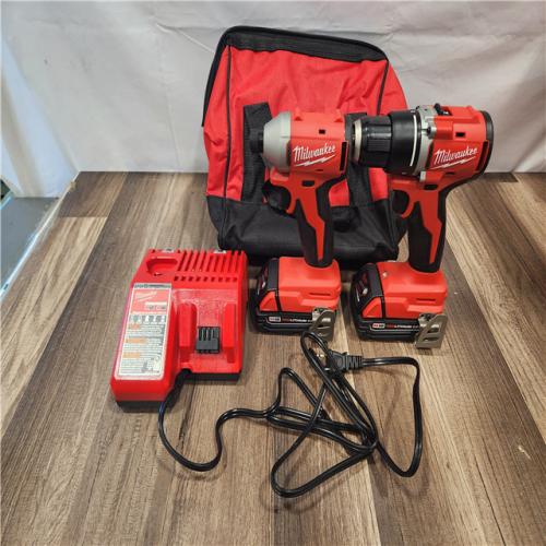 AS-IS- Milwaukee M18 Compact Brushless 2-Tool Combo Kit