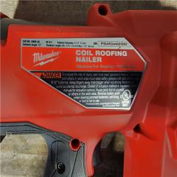 HOUSTON LOCATION - AS-IS Milwaukee M18 FUEL Coil Roofing Nailer (TOOL ONLY)