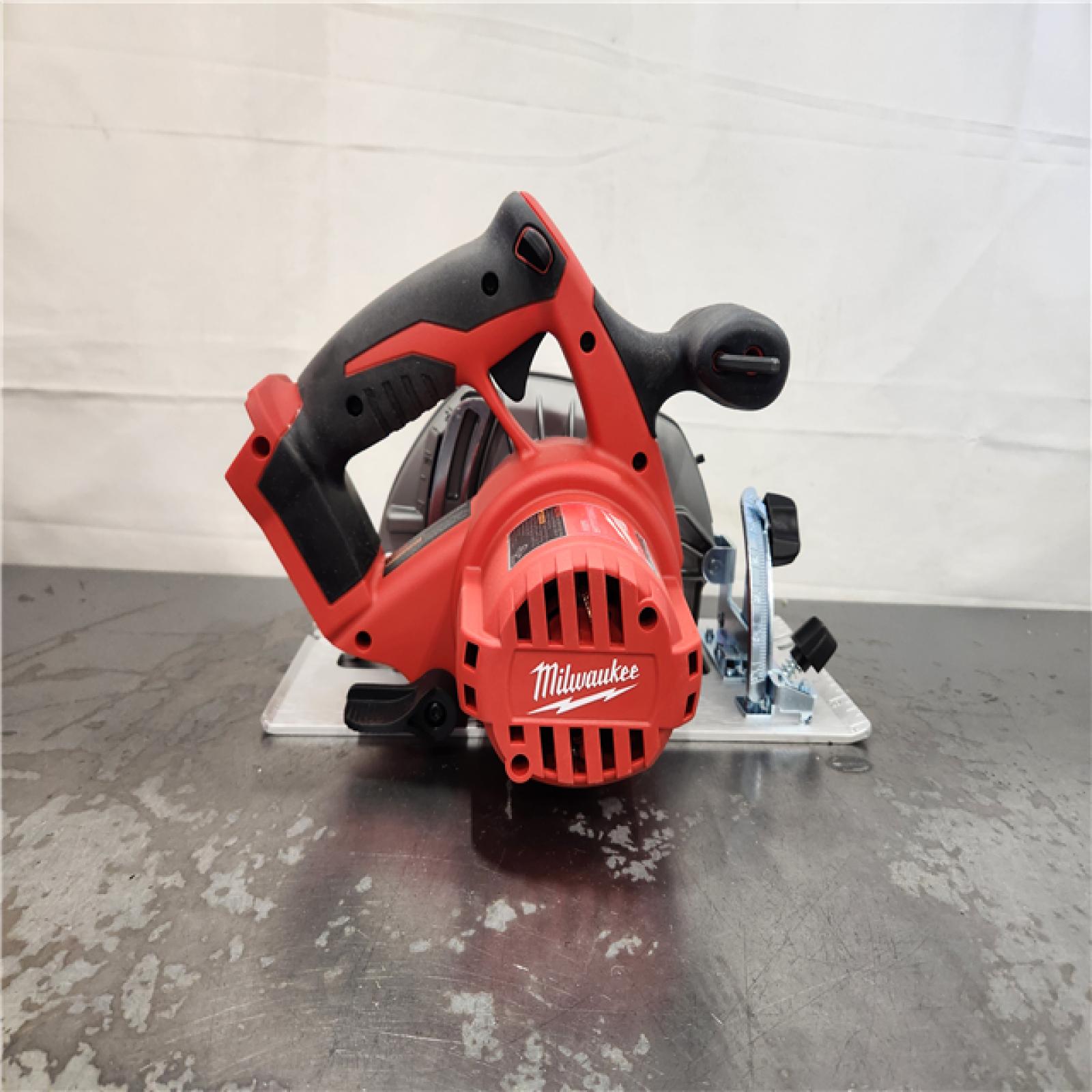 AS-IS- Milwaukee 18V Lithium-Ion Cordless 6-1/2 in. Circular Saw (Tool-Only)