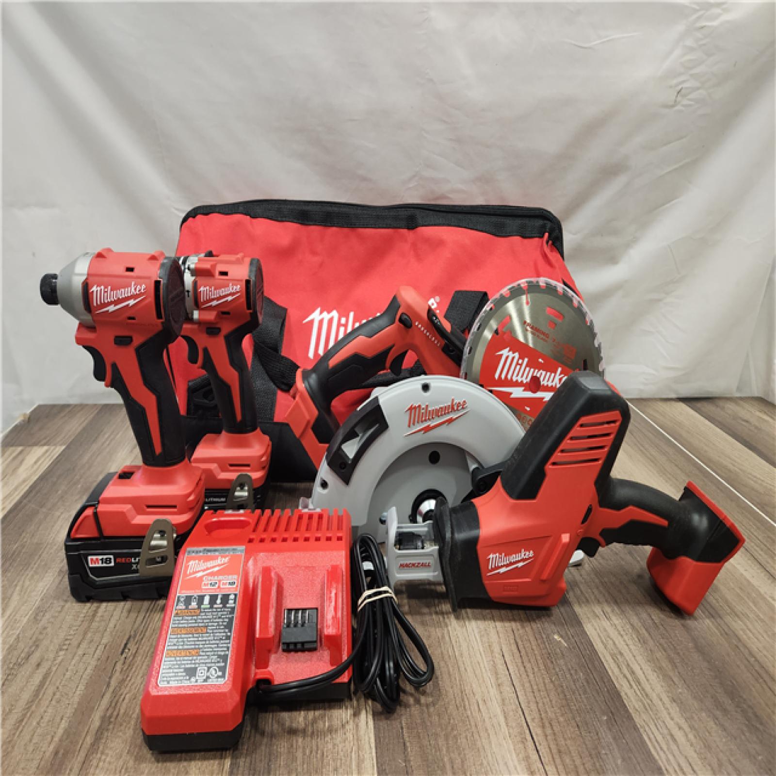 AS-IS- Milwaukee M18 4-Tool Combo Kit