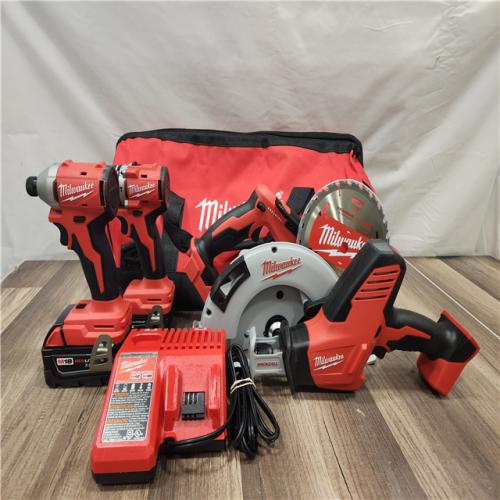 AS-IS- Milwaukee M18 4-Tool Combo Kit